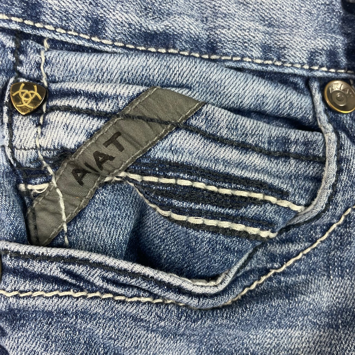 Ariat Slim Fit M7 Light Wash Whisker Bootcut Jeans