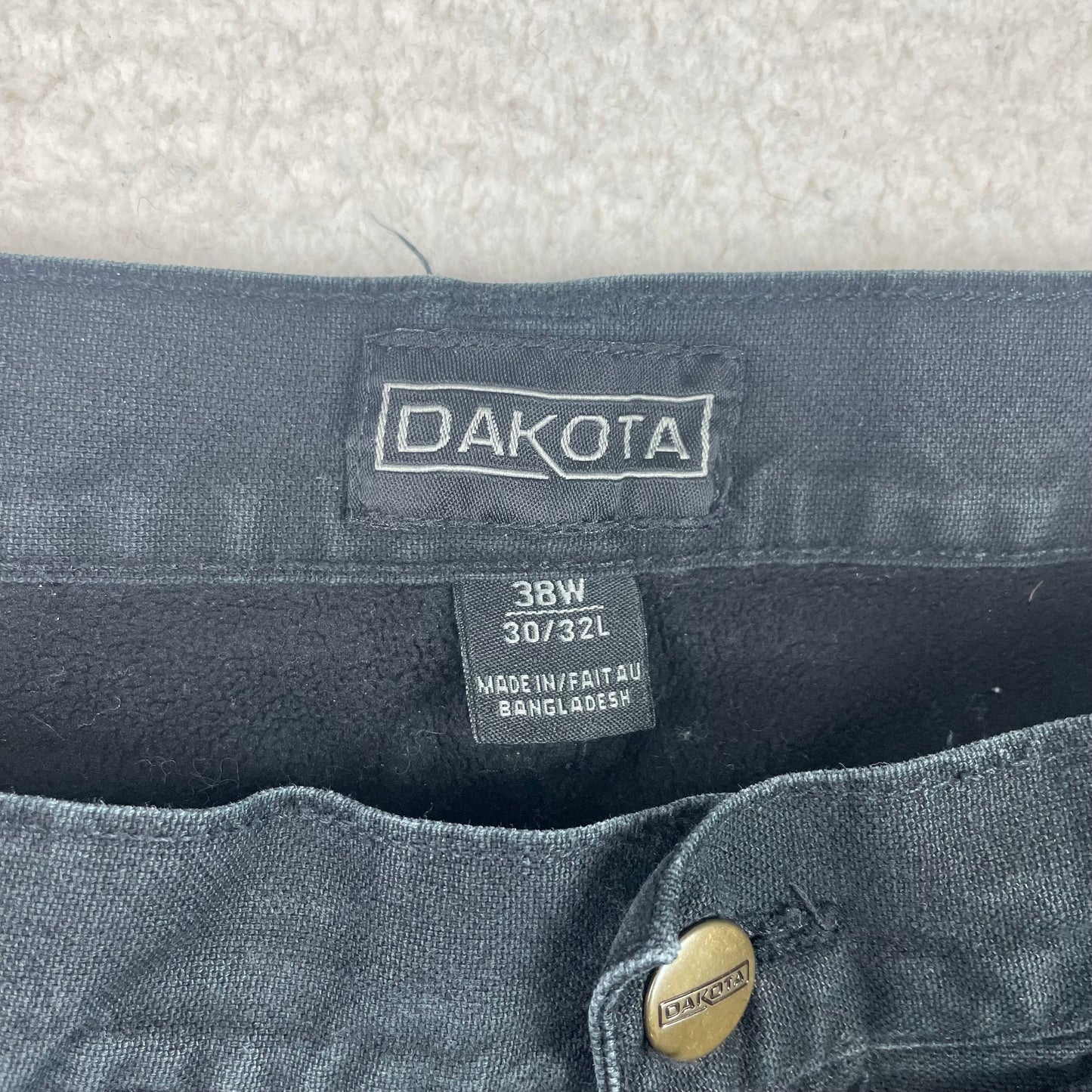 Vintage Dakota Double Knee Fleece Lined Carpenter Pants