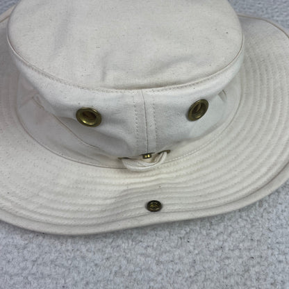Tilley Off-White Cotton Duck Safari Hat 7 3/4 Gorpcore Made In Canada