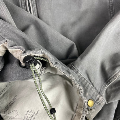 Vintage Columbia Grey Stonewashed Canvas Harrington Full Zip Jacket L