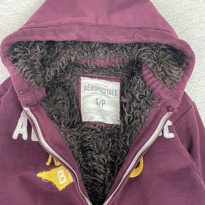 Aeropostale Fur Lined Bella Swan Zip Up Hoodie Jacket