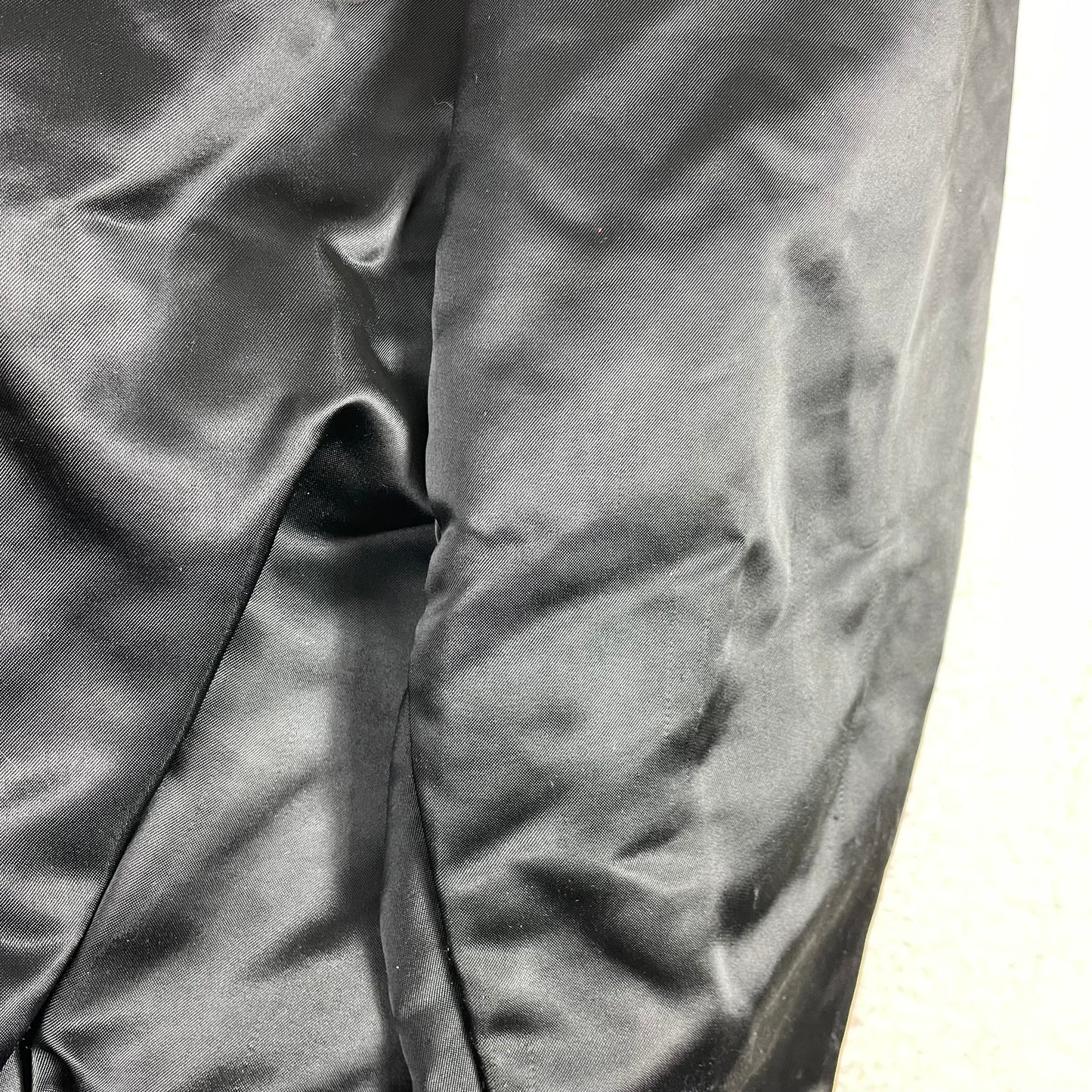 Vintage First Nations Haida Gwaii Black Satin Bomber Jacket