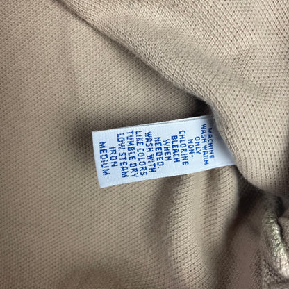 Vintage Polo Ralph Lauren Tan Pique Polo Shirt L