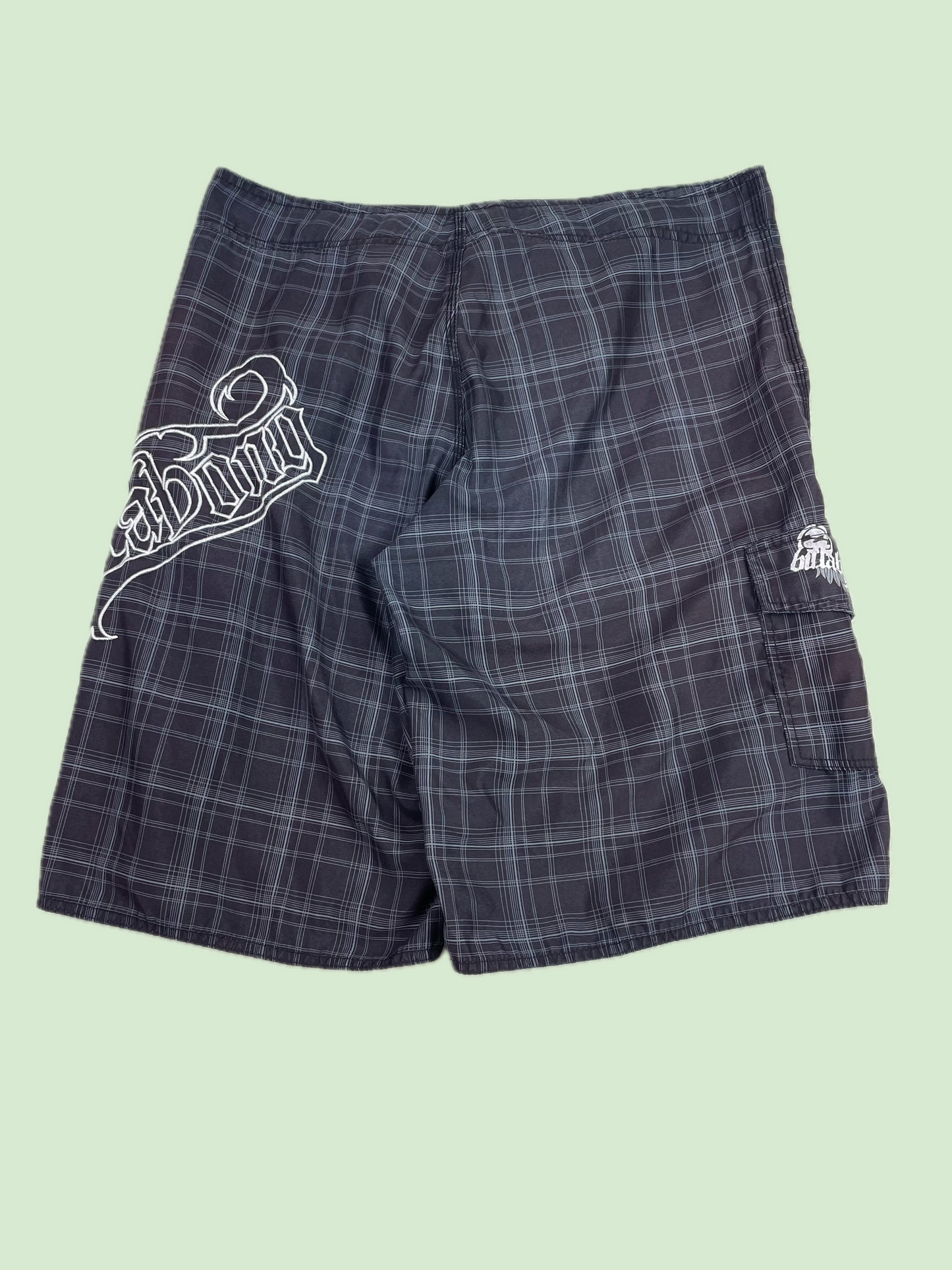 Billabong Plaid Board Shorts Mark Occy Occhilupo Made in USA