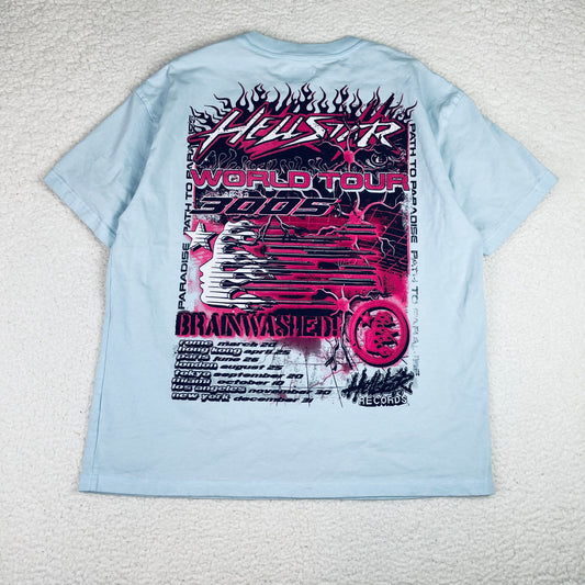 Deadstock Hellstar World Tour Sky Blue Shirt