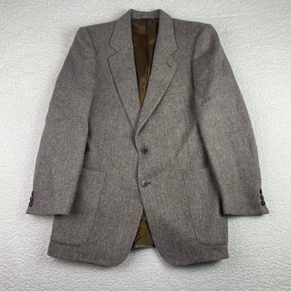 Vintage 100% Virgin Wool Twill Einstein Blazer
