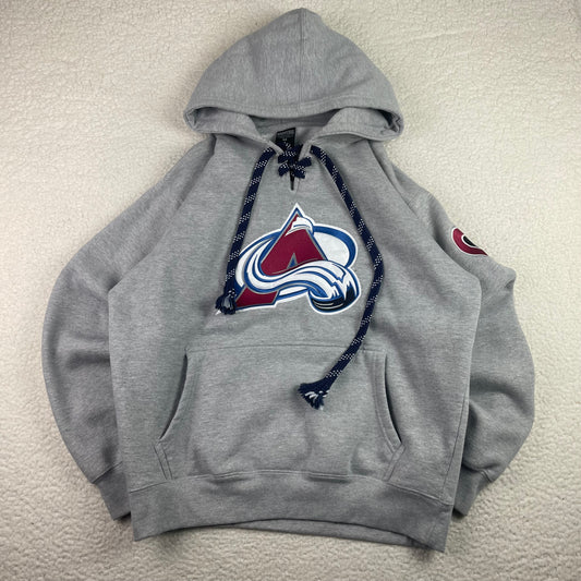 Baggy Oversized Colorado Avalanche Cinch Hoodie Jersey