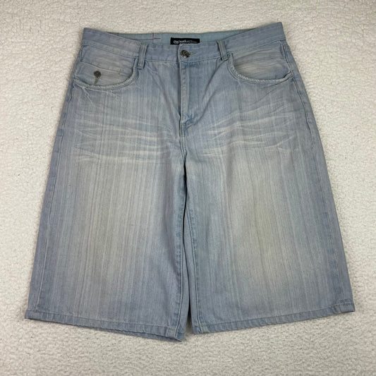 Vintage Ecko Unlimited Super Baggy Light Wash Jean Shorts