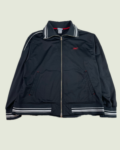 Vintage Reebok Black Zip Up Funnel Neck Track Jacket