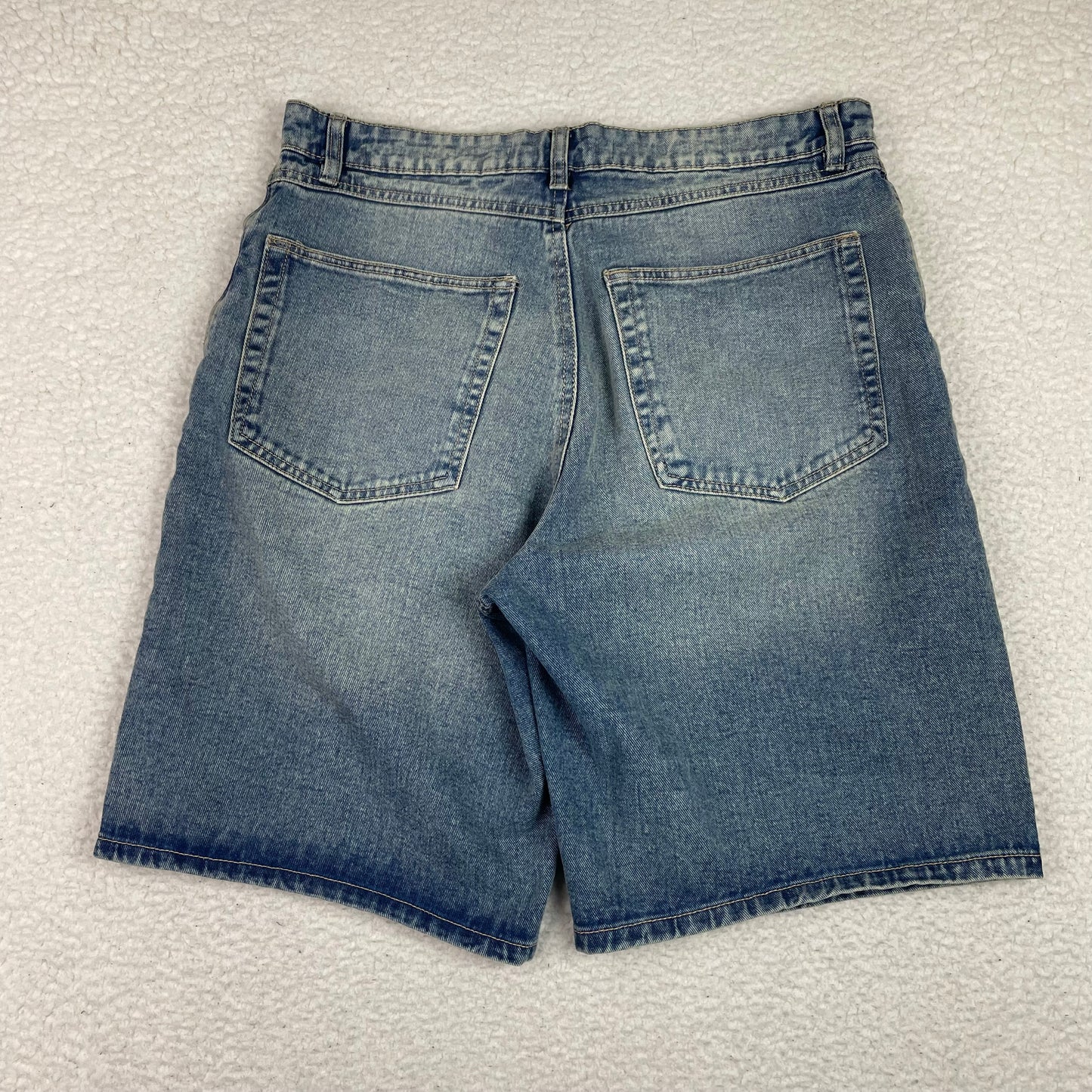 Vintage Baggy UH Denim Whiskered Jean Shorts