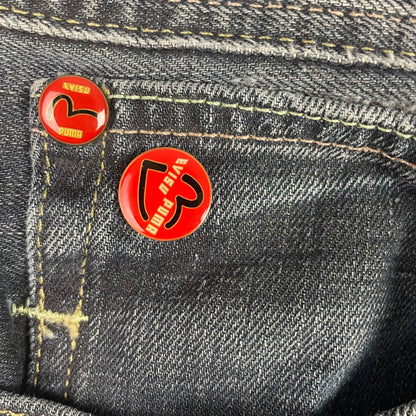 Evisu x Puma Dark Wash Seagull Logo Denim Jeans