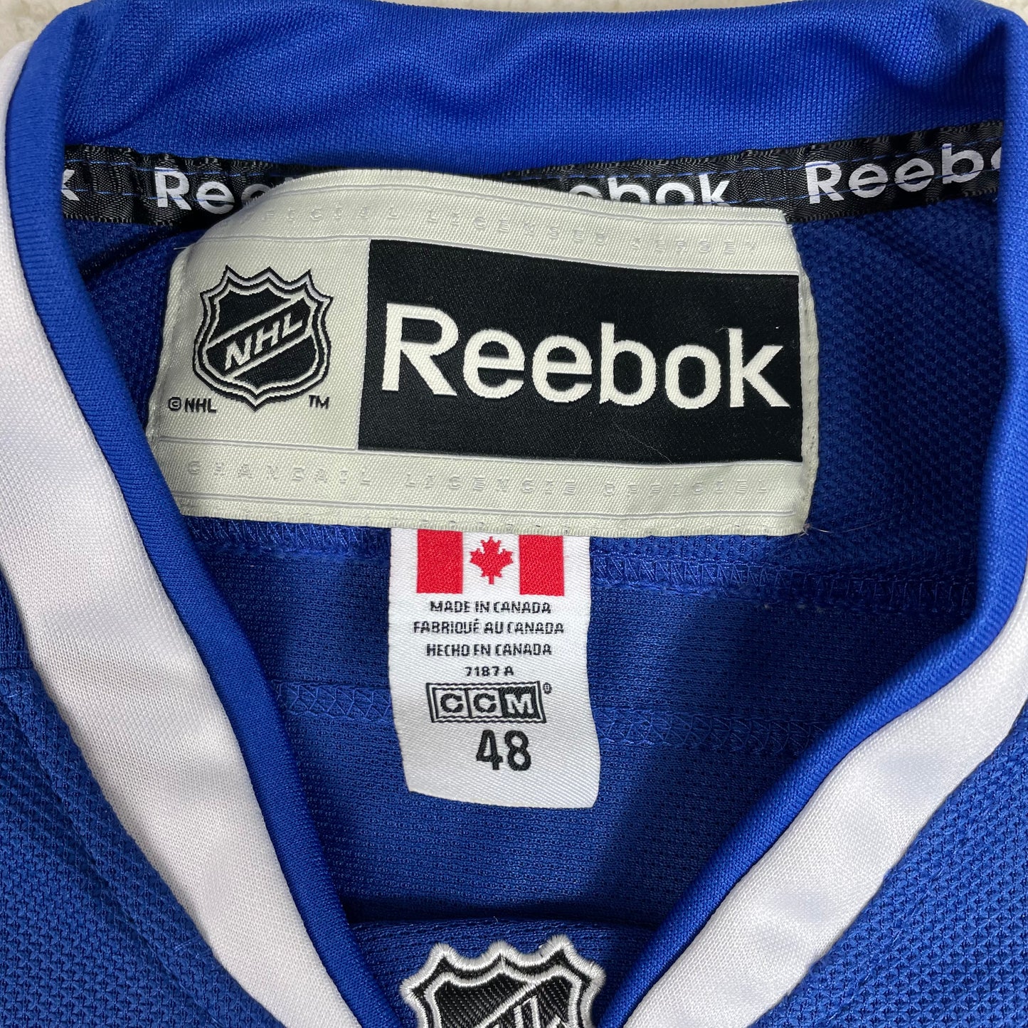 Reebok Vancouver Canucks Jersey 2011 Stanley Cup Ryan Kesler Fight Strap