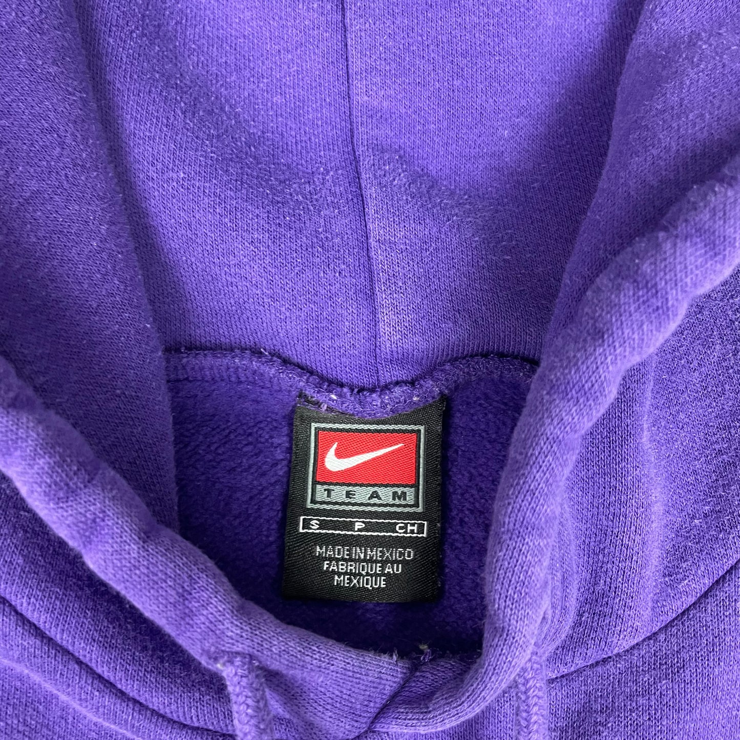 Vintage Nike Center Swoosh Pocket Purple Pullover Hoodie
