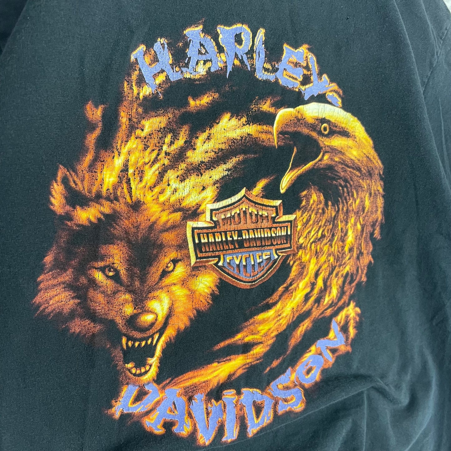 Vintage Harley Davidson Wolf Eagle Mazatlan Shirt