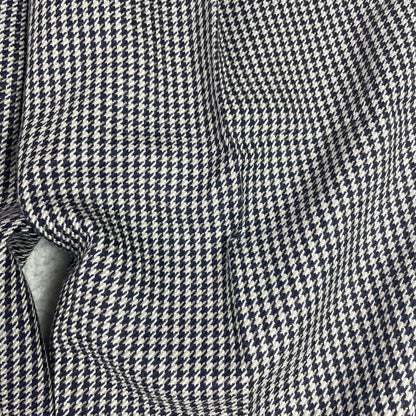 Vintage High Waisted Pleated Houndstooth Wool Barrel Baggy Pants