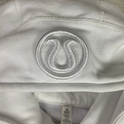 Lululemon White Scuba Full Zip Hoodie 10 Thumbholes Minimalist Casual