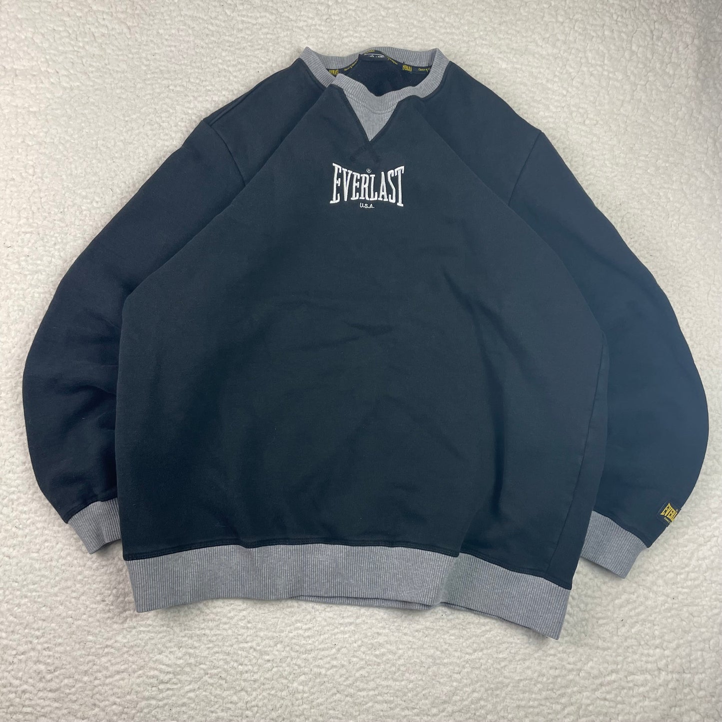 Vintage Everlast Center Logo Rockey Marciano Pullover Sweatshirt