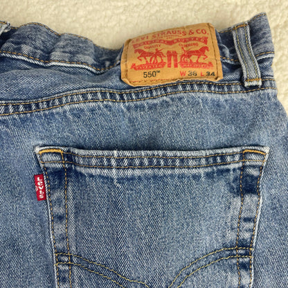 Vintage Levis 550 Baggy Barrel Relax Fit Light Wash Jeans