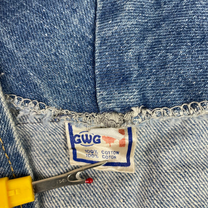 Vintage GWG Scrubbies Western Snap Button Denim Vest