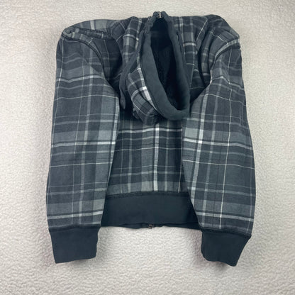 Vintage Aeropostale Y2K Fleece Lined Plaid Zip Up Hoodie