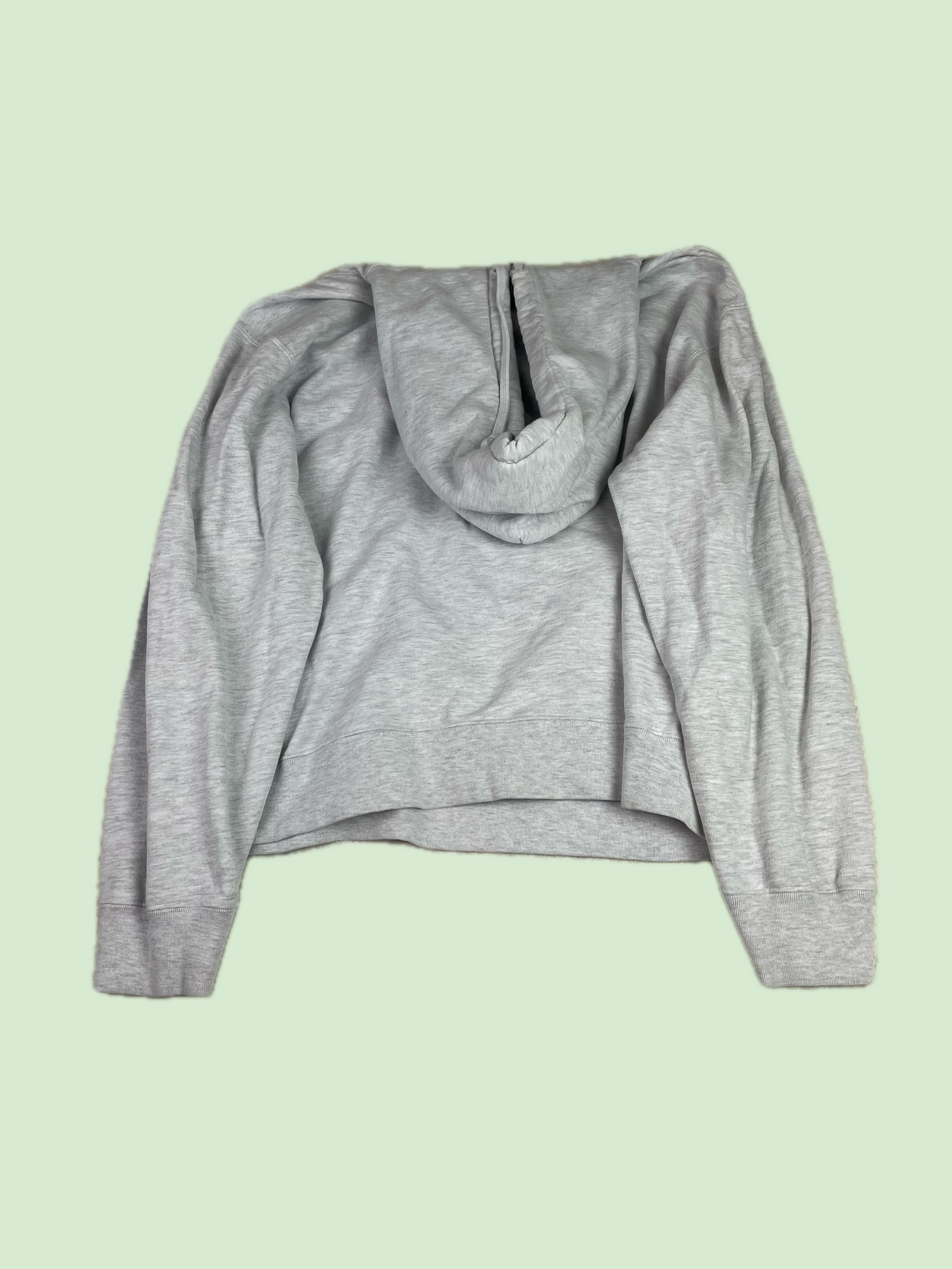 OVO October's Very Own Heather Grey Blue Script Logo Hoodie