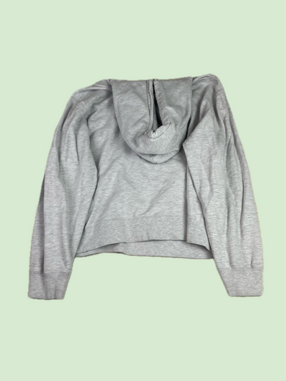 OVO October's Very Own Heather Grey Blue Script Logo Hoodie