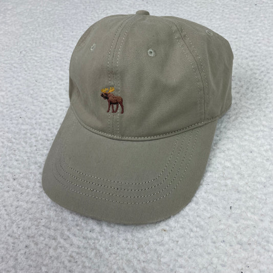 Abercrombie & Fitch Biege Strapback Moose Logo Hat