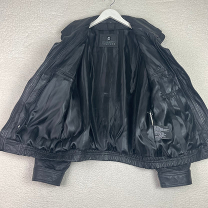 Pelle Cuir Genuine Leather Bomber Jacket