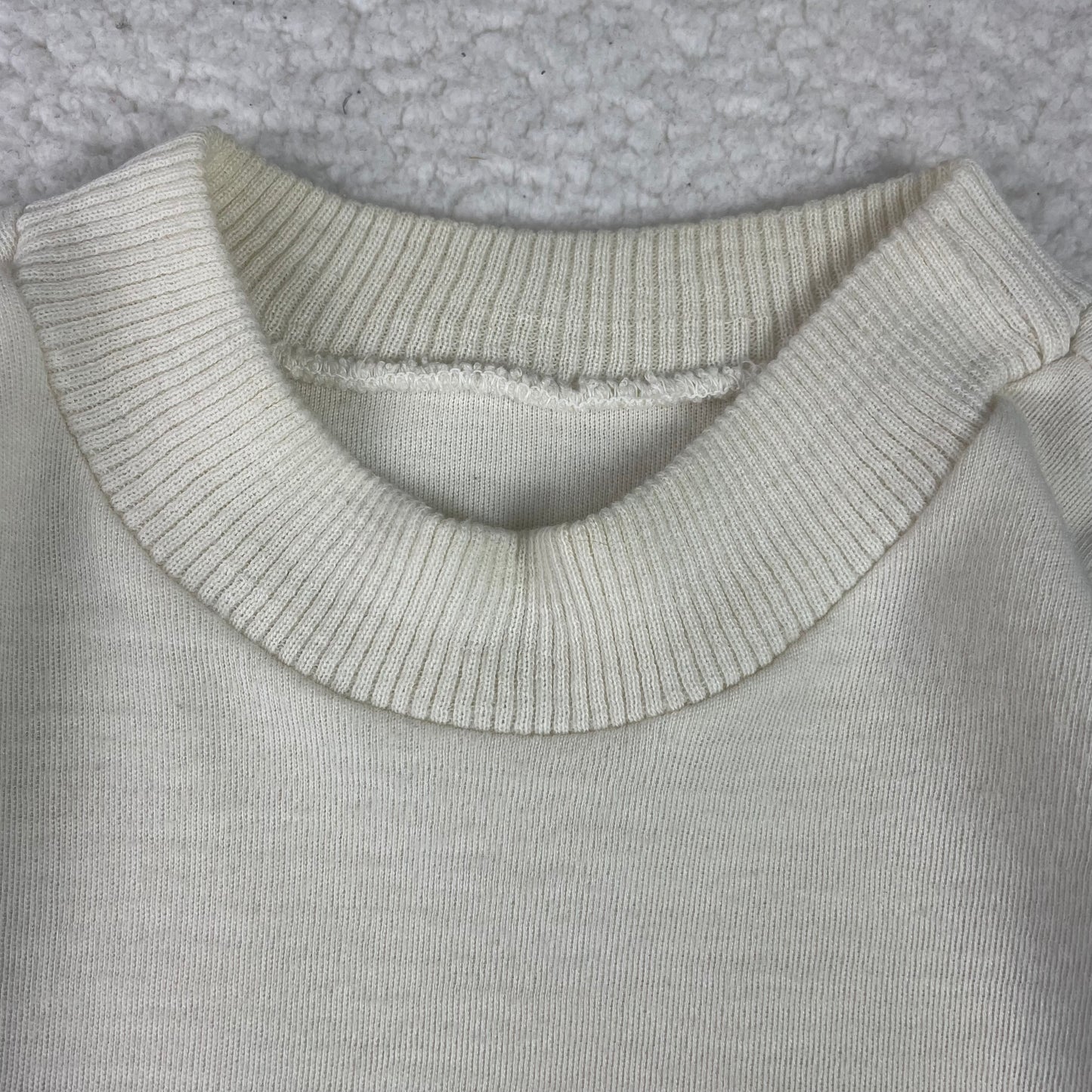 Vintage CCCP USSR Soviet Union Cream Sweater