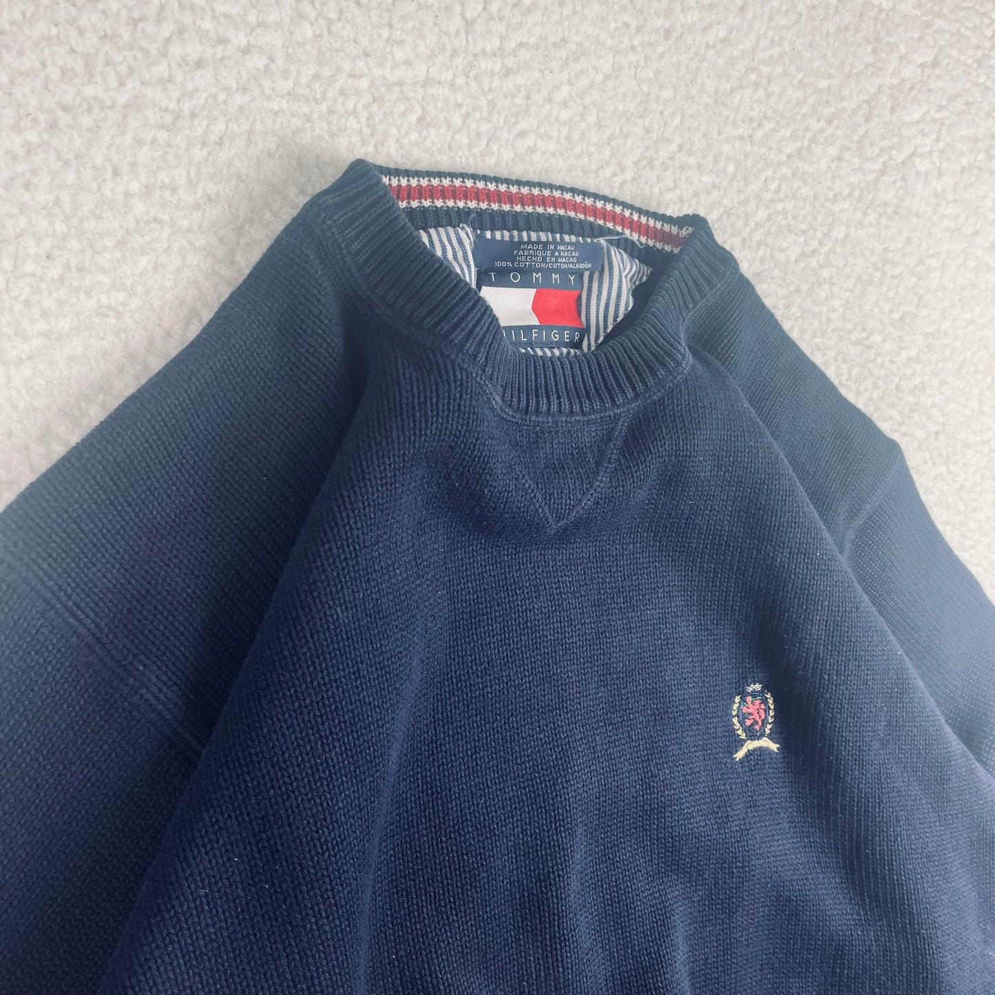 Vintage Tommy Hilfiger Navy Blue Sweater