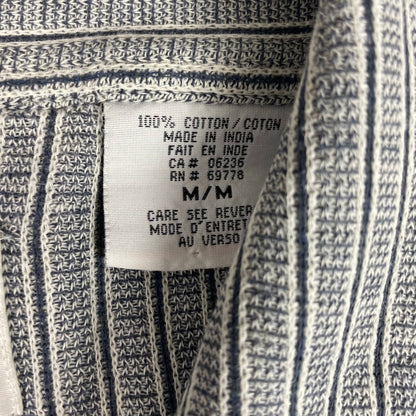 River Washed Boxy Cropped Oversize Striped Short Sleeve Polo