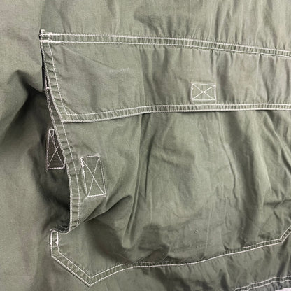 Vintage Gap 1/2 Zip Up Sage Green Anorak Hoodie Jacket