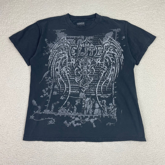Affliction Style MMA Elite Cyber Grunge Black Shirt