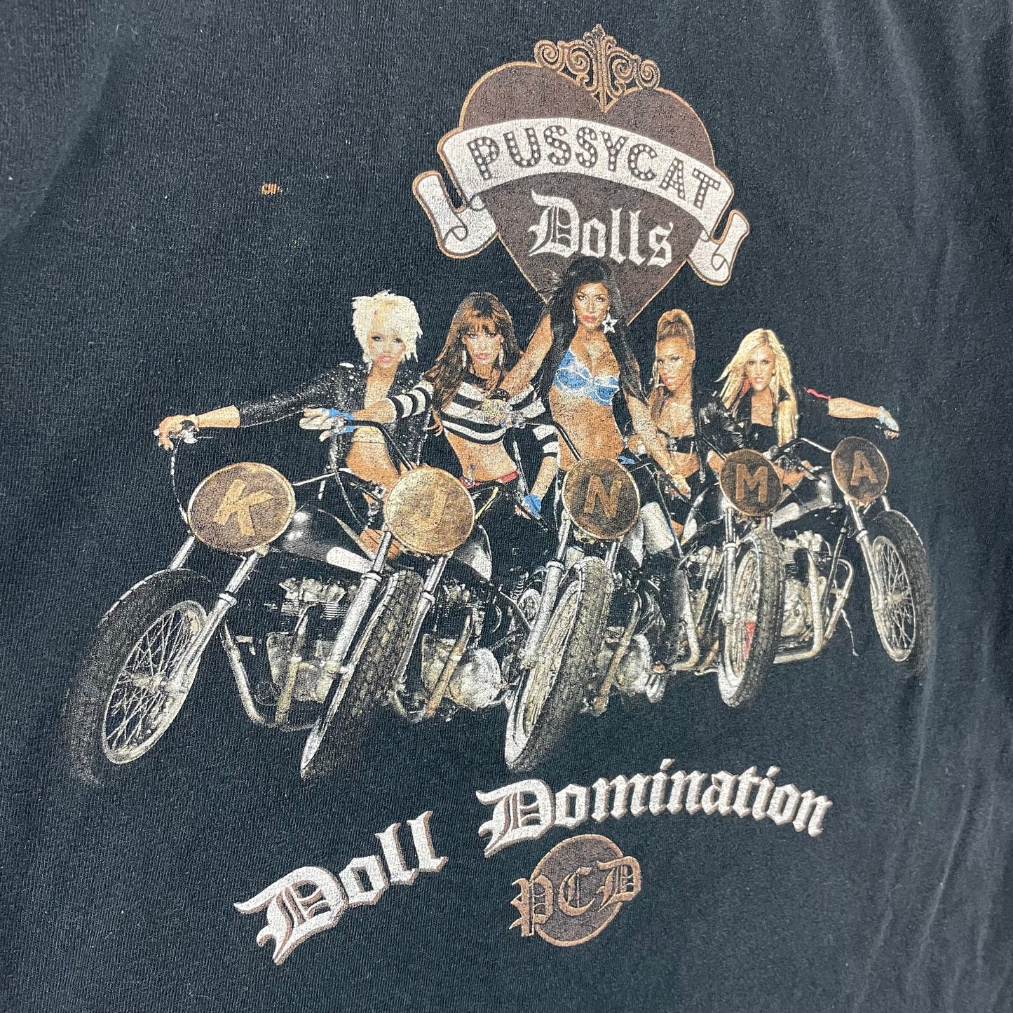 Y2K Pussycat Dolls World Domination Tour 2009 Black Shirt