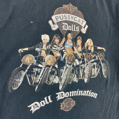 Y2K Pussycat Dolls World Domination Tour 2009 Black Shirt