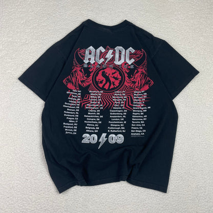 Vintage AC DC Black Ice Tour 2008 2009 Shirt