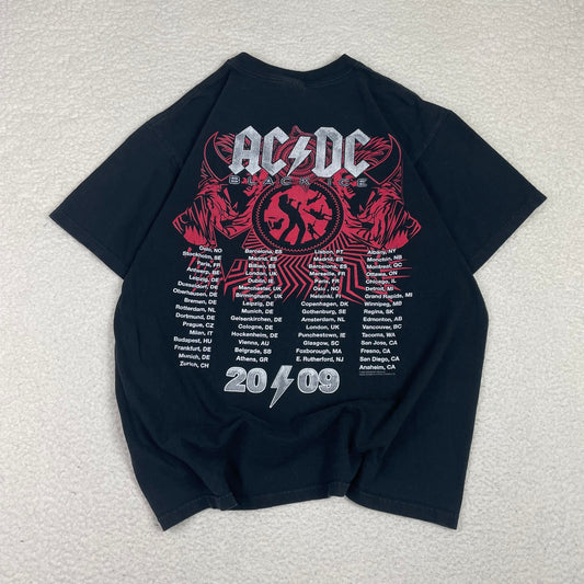 Vintage AC DC Black Ice Tour 2008 2009 Shirt