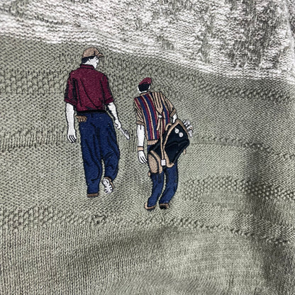 Vintage Arnold Palmer Golf Embroidery Graphic Sweater