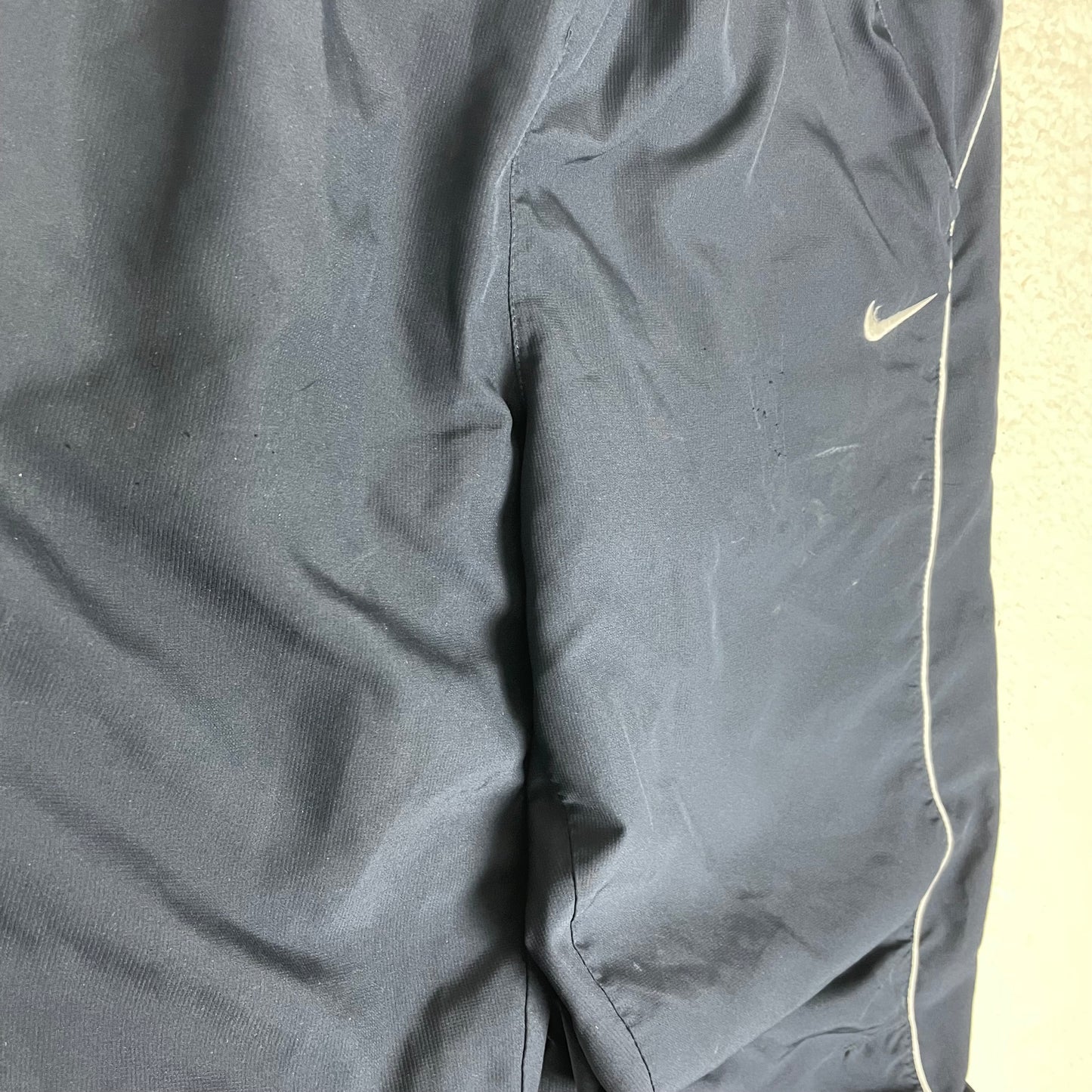 Y2K Nike Baggy Ankle Side Zip Black Track Pants