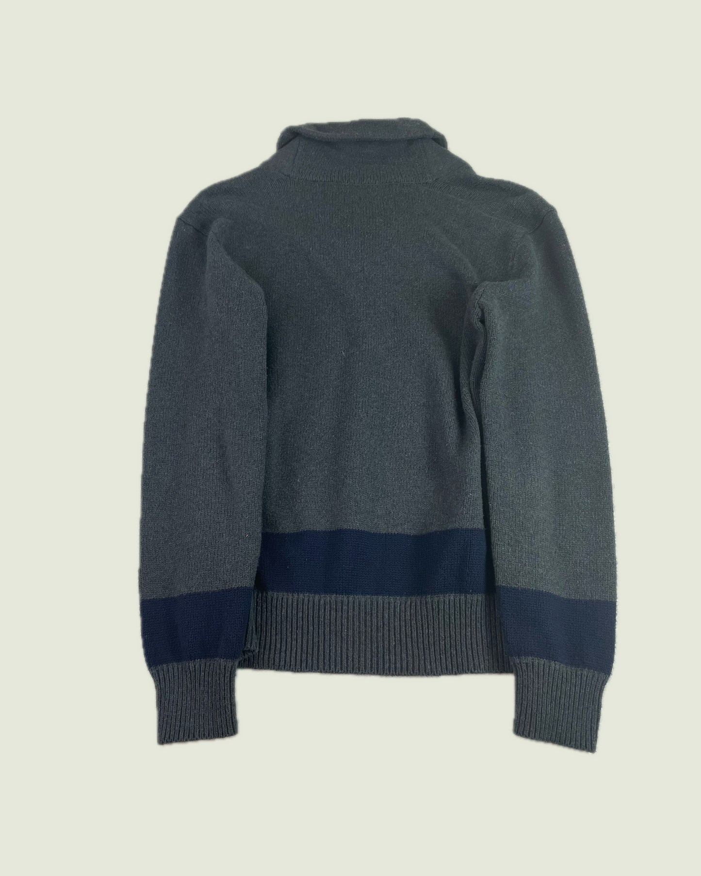 Polo Ralph Lauren Shawl Collar Gray Sweater