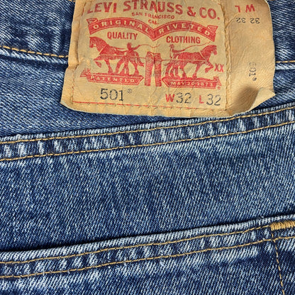 Vintage Levis 501 XX Button Fly Medium Wash Jeans