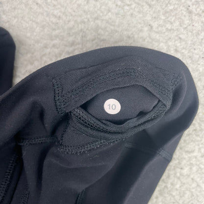 Lululemon Black Wide Leg Yoga Pants 10 Athleisure Minimalist Casual
