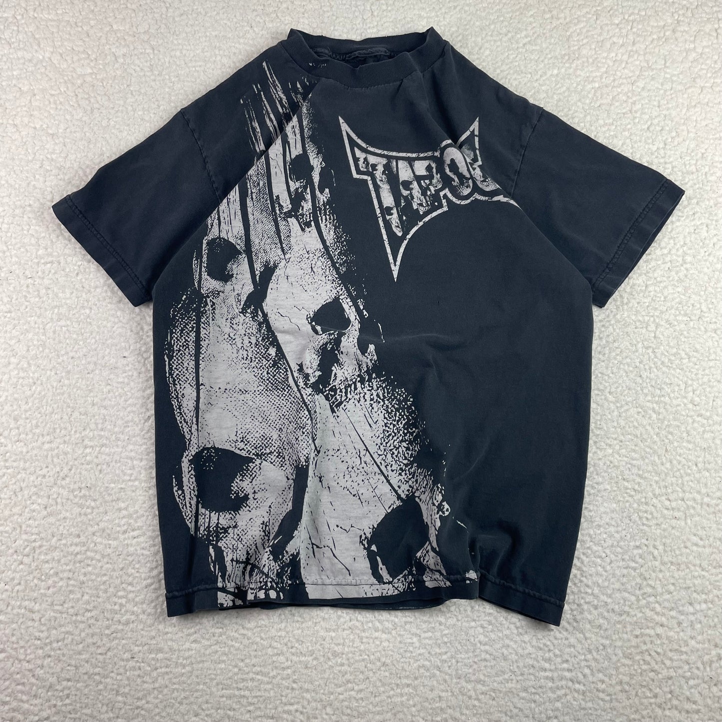 Vintage Tapout MMA Skulls AOP Cyber Grunge Shirt