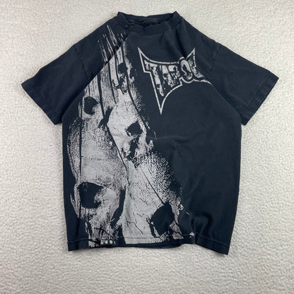 Vintage Tapout MMA Skulls AOP Cyber Grunge Shirt