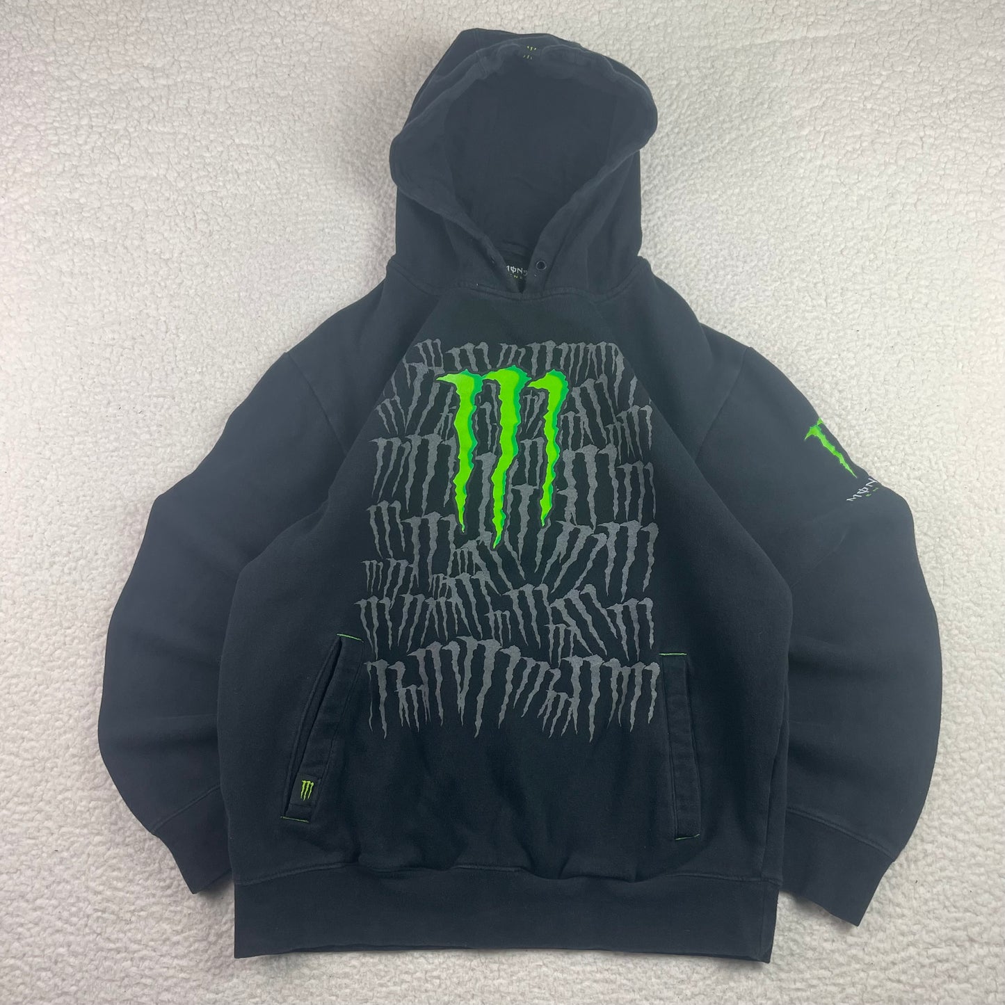 Vintage Monster Energy AOP Pullover Hoodie Sweatshirt