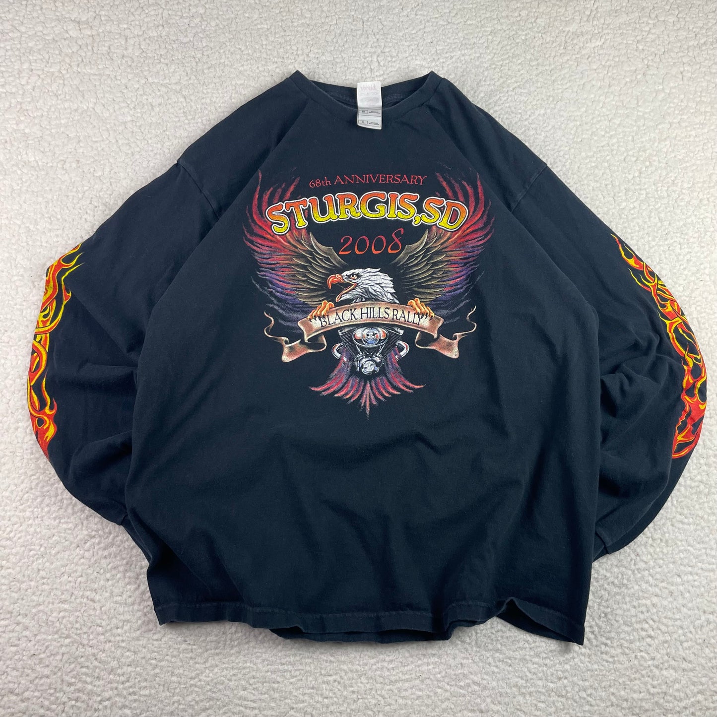 Vintage 2008 Sturgis Black Hills Rally Eagle Shirt