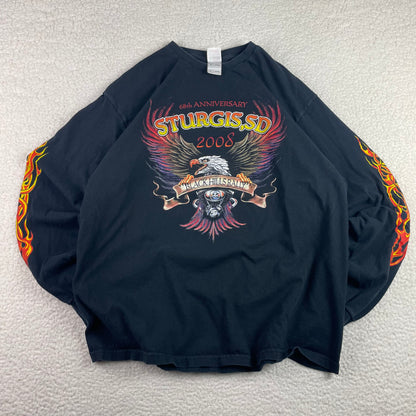 Vintage 2008 Sturgis Black Hills Rally Eagle Shirt