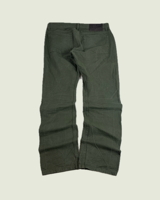 Naked & Famous Army Green Duck Selvedge Jeans