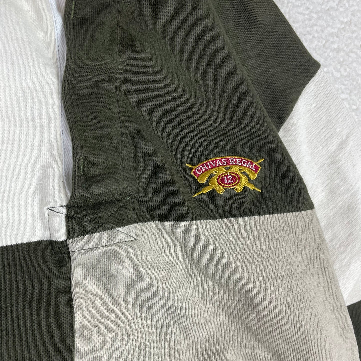 Barbarian Chivas Regal Long Sleeve Color Block Rugby Polo