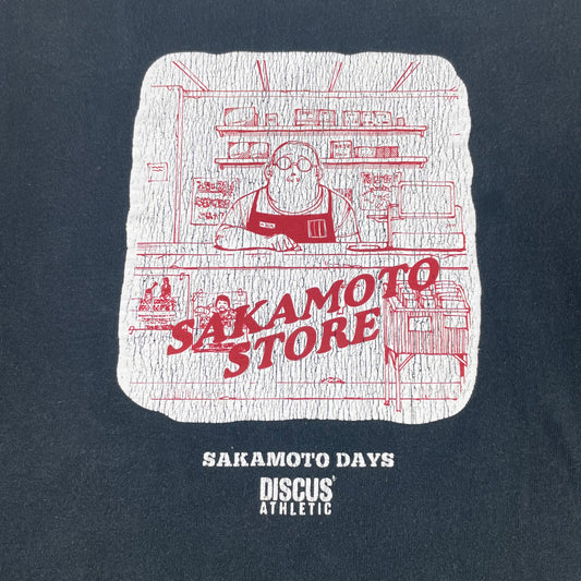 Discus Athletic Black Sakamoto Days Manga Graphic T-Shirt L